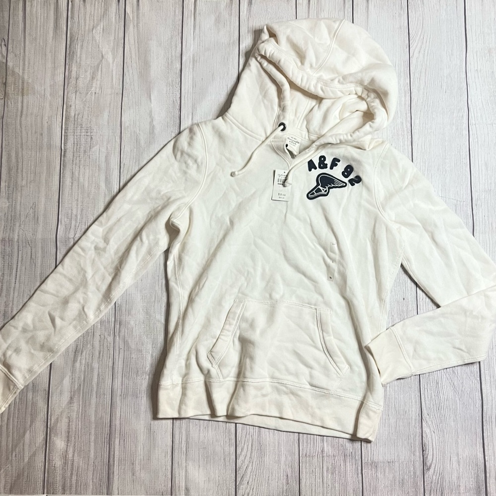Abercrombie & Fitch Cream Hoodie
